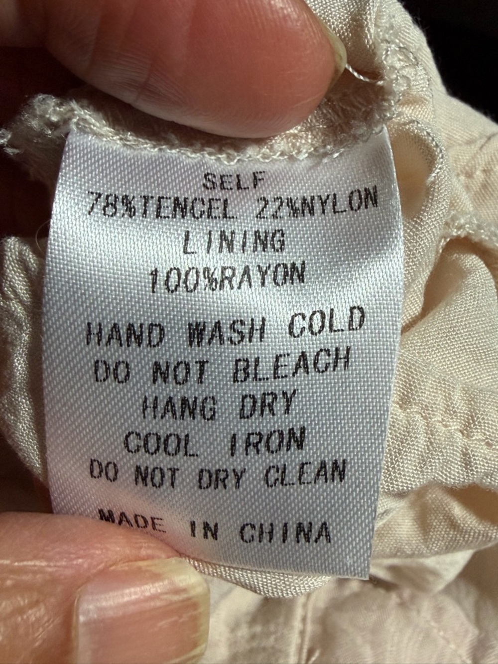 Women's Cream Button-Front tired Maxi Dress with Collar and Cap Sleeves size L - Picture 5 of 6